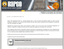 Tablet Screenshot of equipementsrapco.com